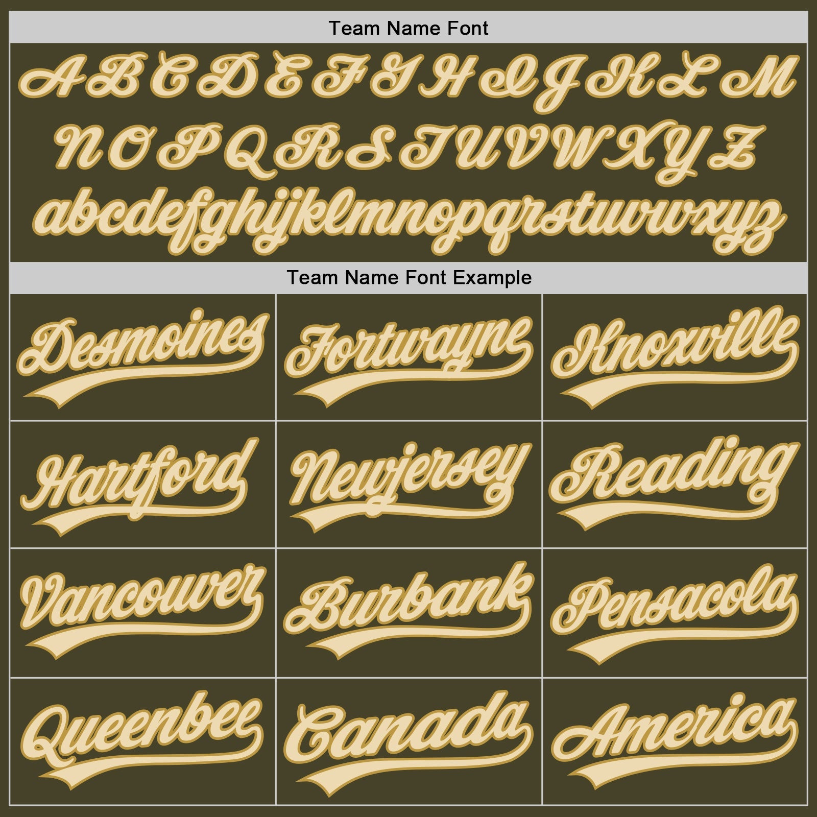 Custom Olive Cream-Old Gold Authentic Baseball Jersey view 4