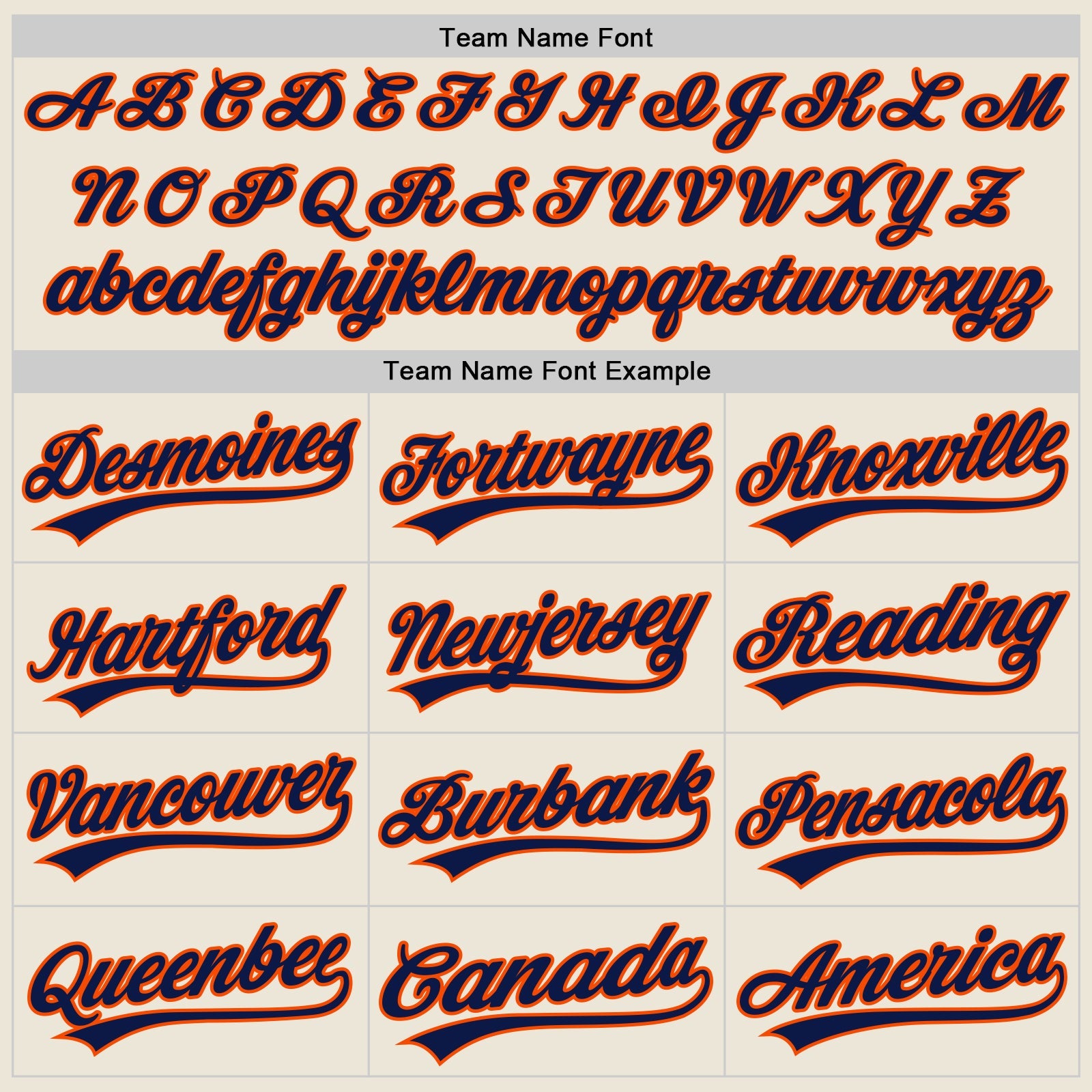 Custom Cream Navy-Orange Authentic Baseball Jersey view 4