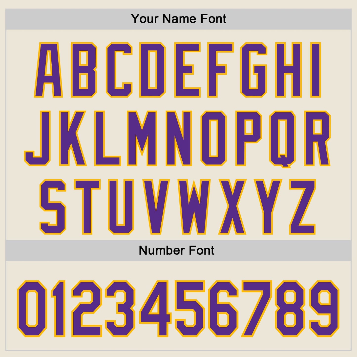 Custom Cream Purple-Gold Authentic Baseball Jersey view 5