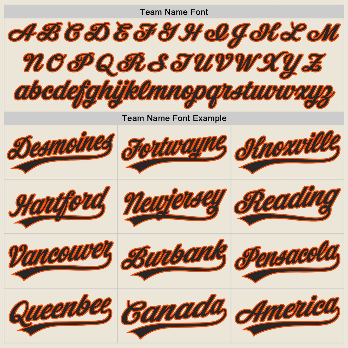 Custom Cream Black-Orange Authentic Baseball Jersey view 4
