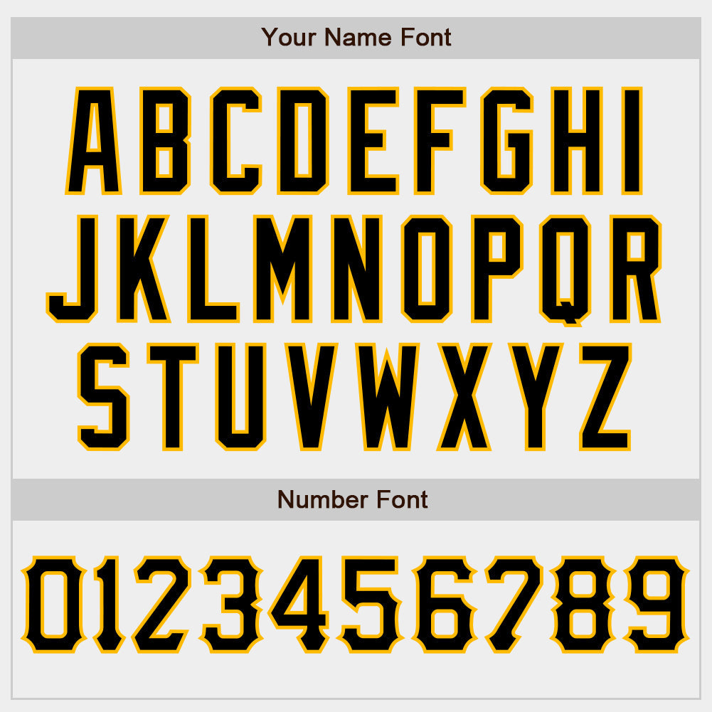 Custom White Black-Gold Authentic Baseball Jersey view 5