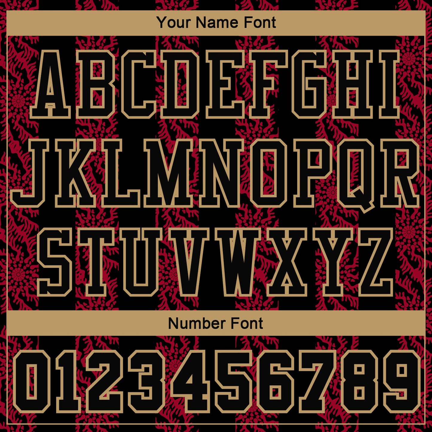 Custom Red Black-Old Gold Round Neck Sublimation Basketball Uniform Jersey view 4