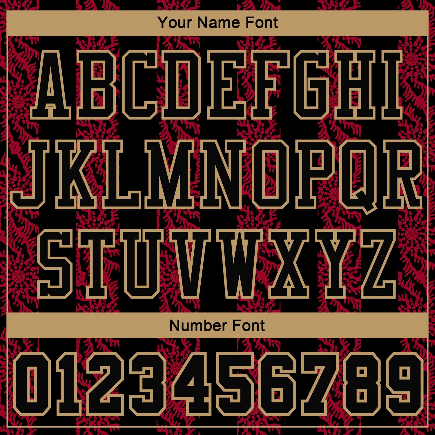 Custom Red Black-Old Gold Round Neck Sublimation Basketball Uniform Jersey view 4