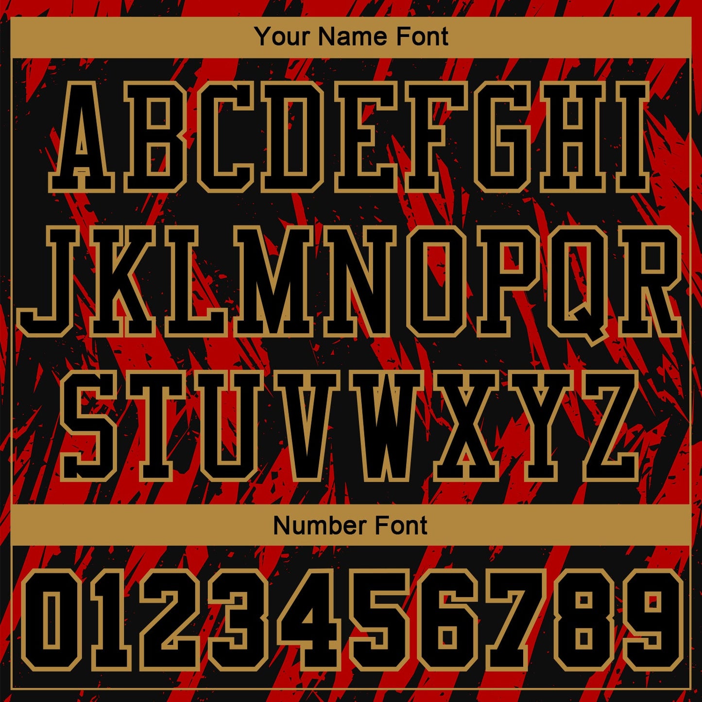 Custom Red Black-Old Gold Round Neck Sublimation Basketball Uniform Jersey view 4