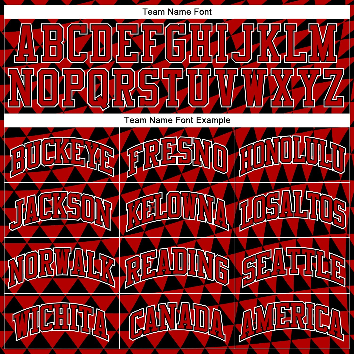Custom Red Black-White Triangle Shapes Round Neck Sublimation Basketball Uniform Jersey view 3