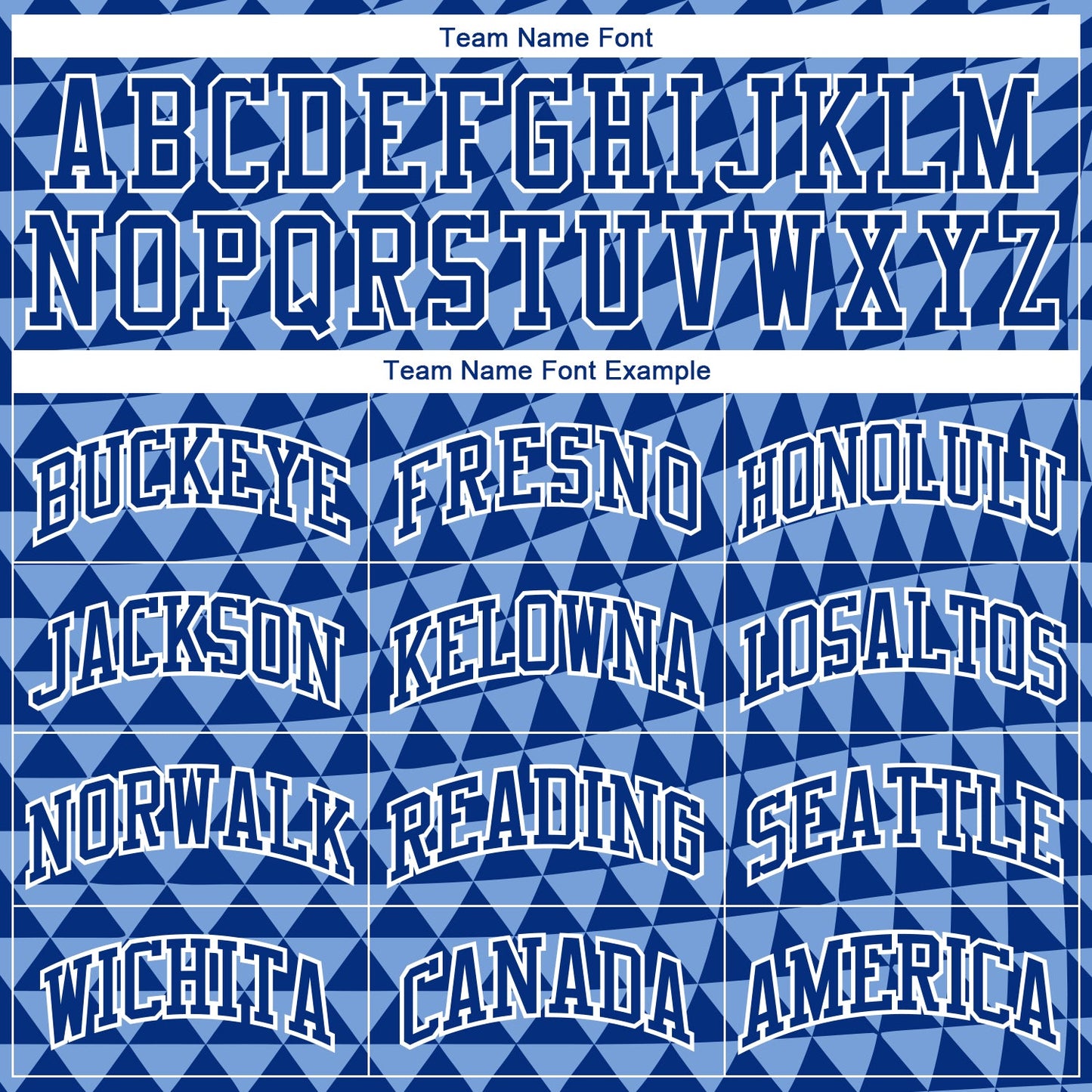 Custom Light Blue Royal-White Triangle Shapes Round Neck Sublimation Basketball Uniform Jersey view 3