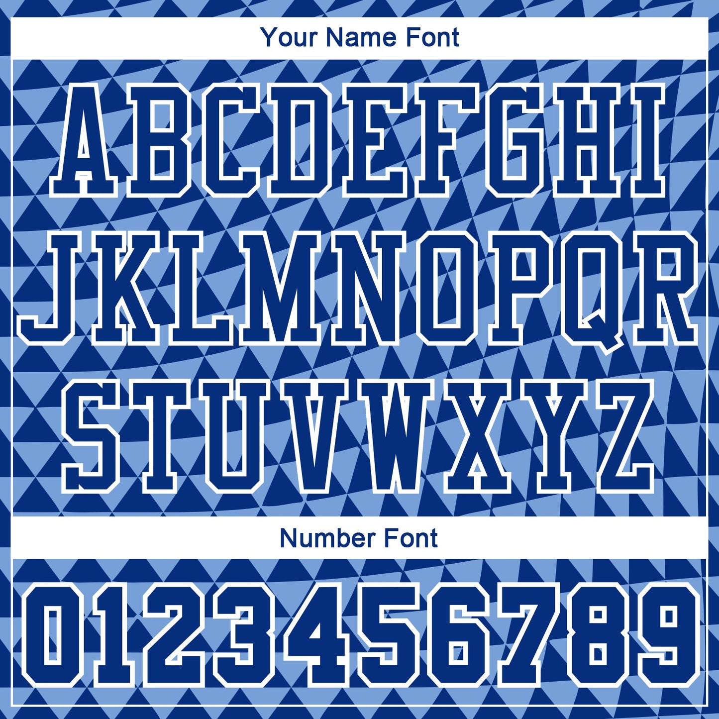 Custom Light Blue Royal-White Triangle Shapes Round Neck Sublimation Basketball Uniform Jersey view 4