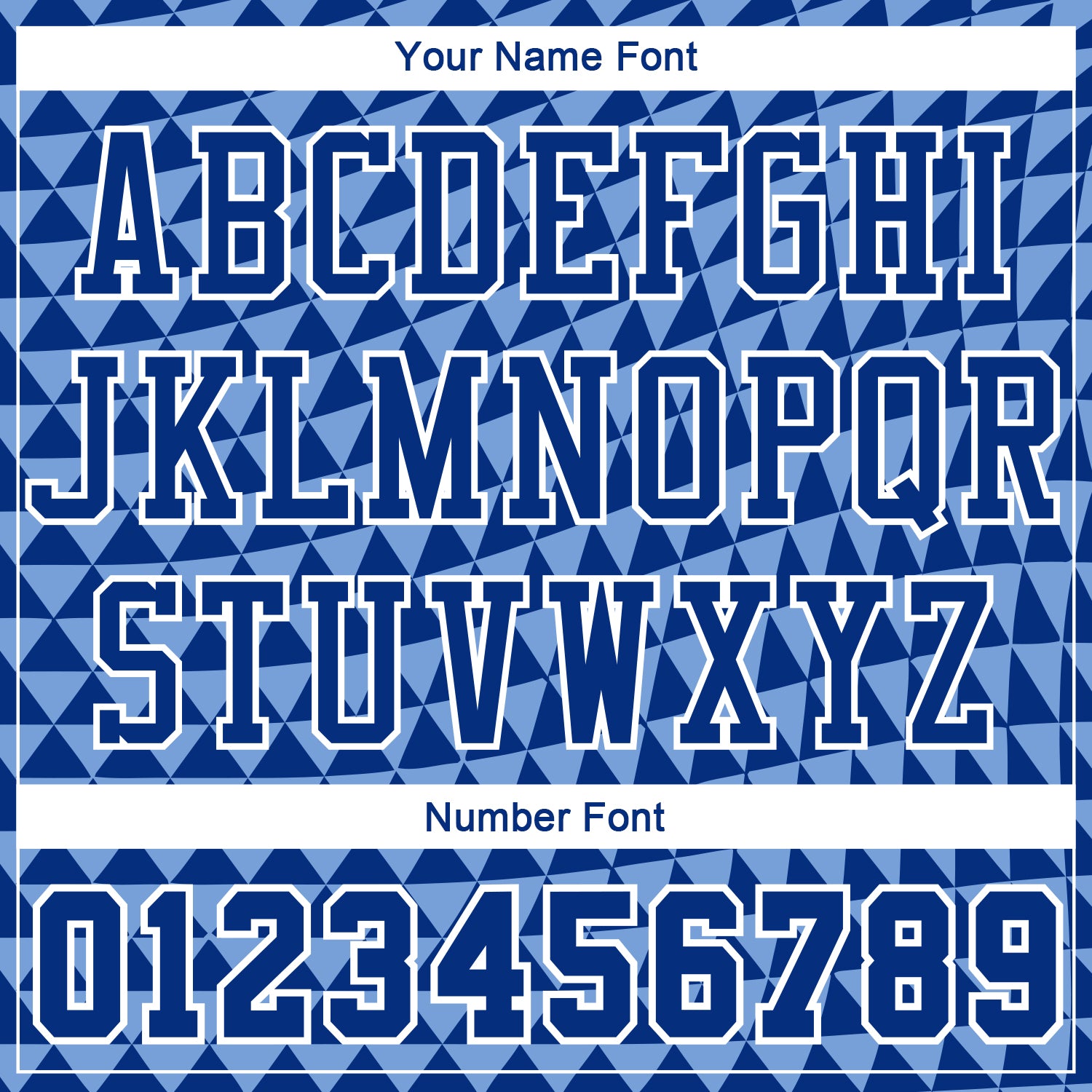 Custom Light Blue Royal-White Triangle Shapes Round Neck Sublimation Basketball Uniform Jersey view 4
