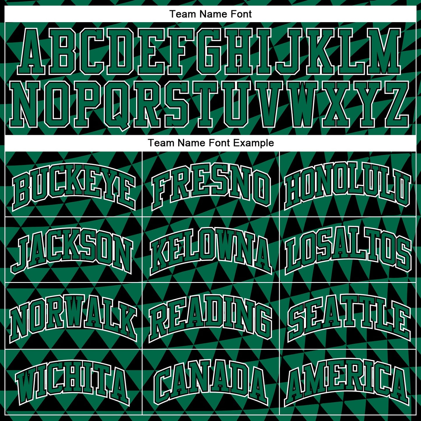 Custom Kelly Green White-Black Triangle Shapes Round Neck Sublimation Basketball Uniform Jersey view 3