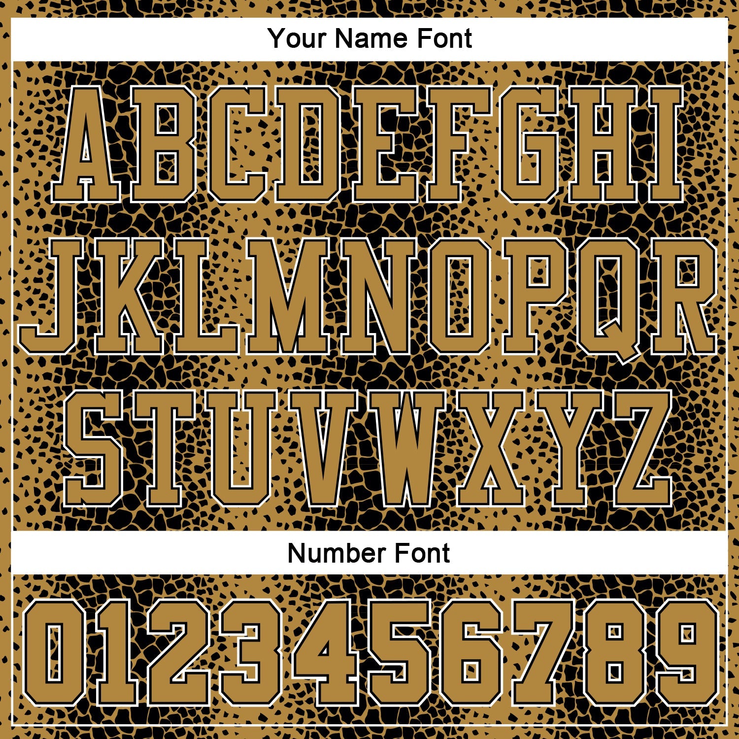 Custom Black Old Gold-White Animal Fur Print Round Neck Sublimation Basketball Uniform Jersey view 4