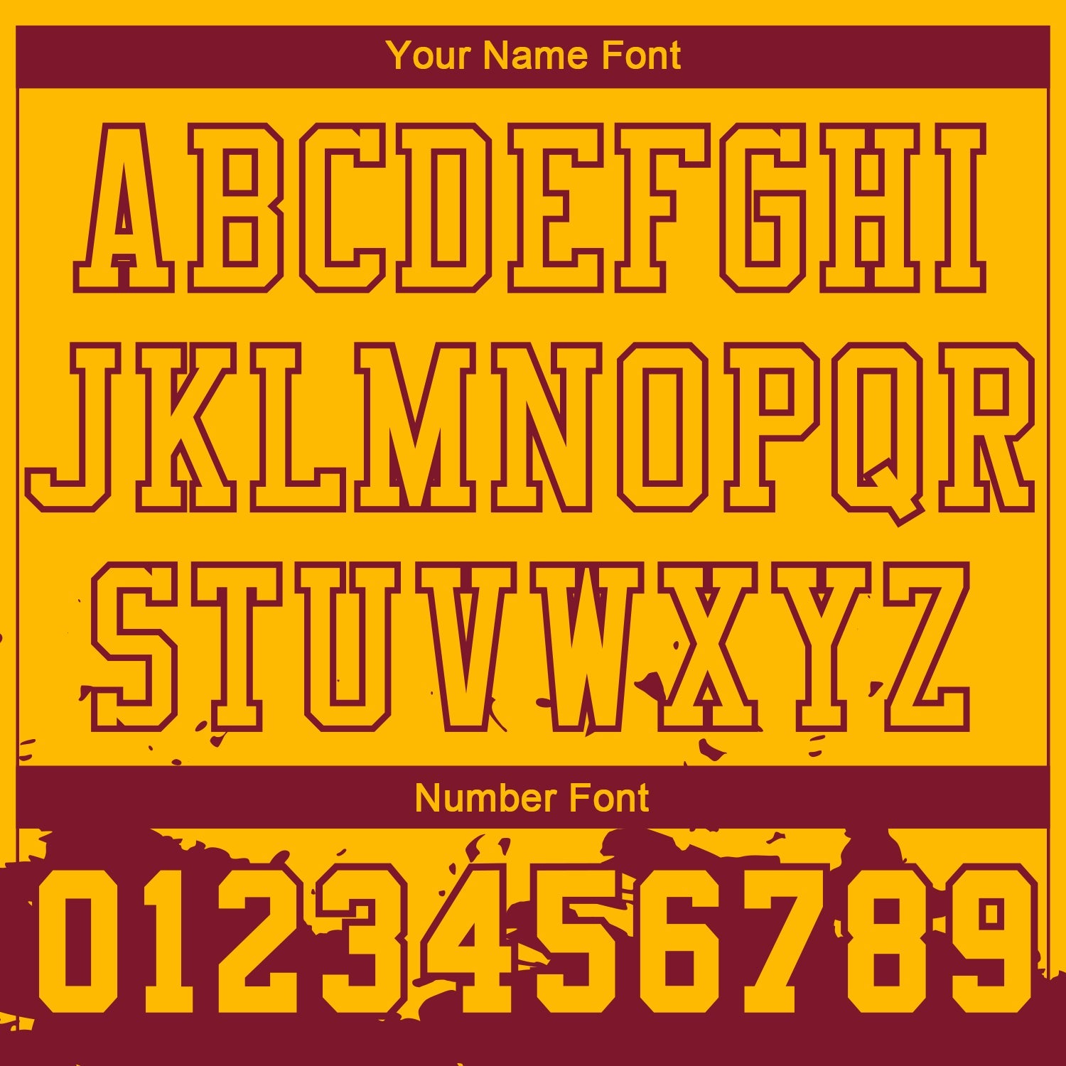Custom Yellow Maroon Color Splash Round Neck Sublimation Basketball Uniform Jersey view 4