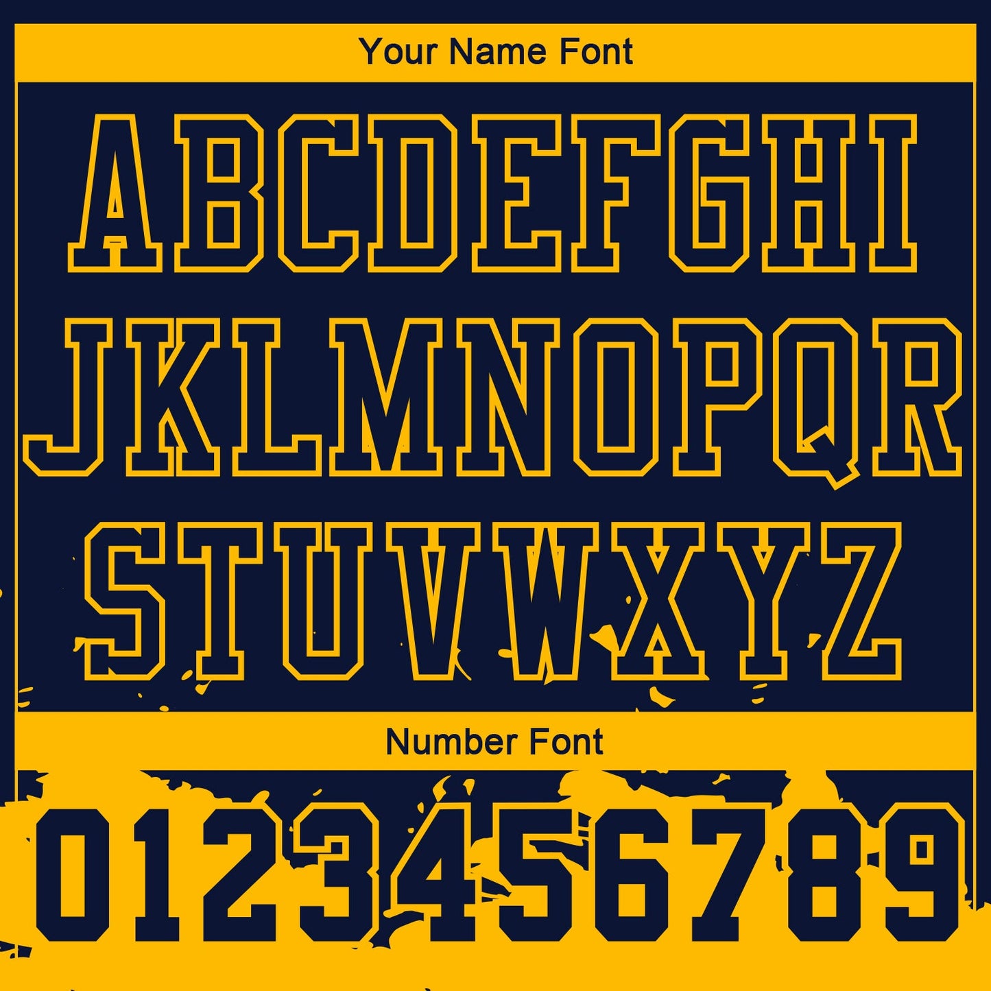Custom Navy Yellow Color Splash Round Neck Sublimation Basketball Uniform Jersey view 4