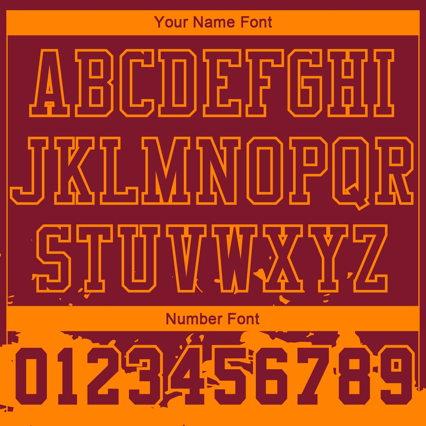 Custom Maroon Bay Orange Color Splash Round Neck Sublimation Basketball Uniform Jersey view 4