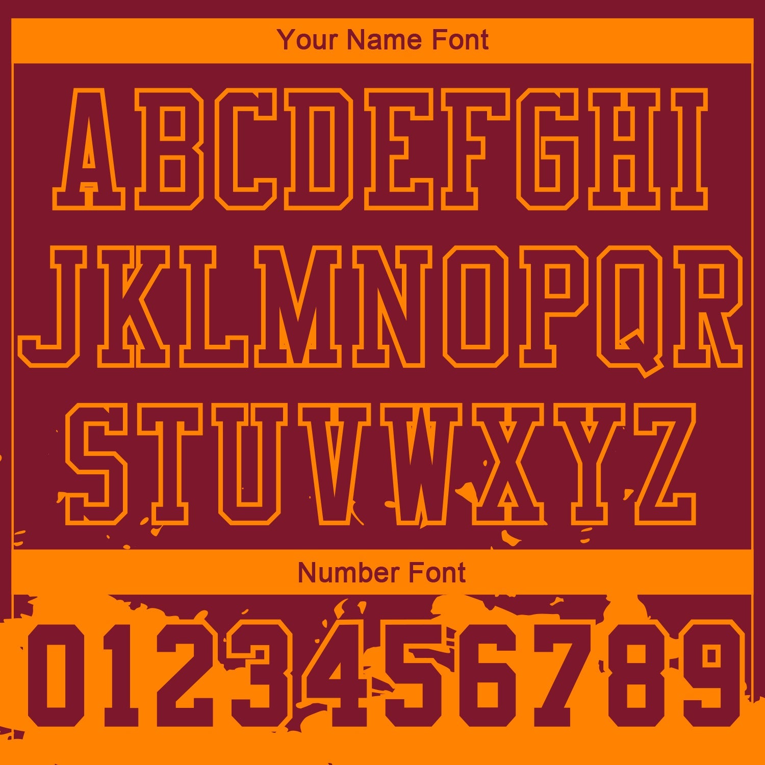 Custom Maroon Bay Orange Color Splash Round Neck Sublimation Basketball Uniform Jersey view 4
