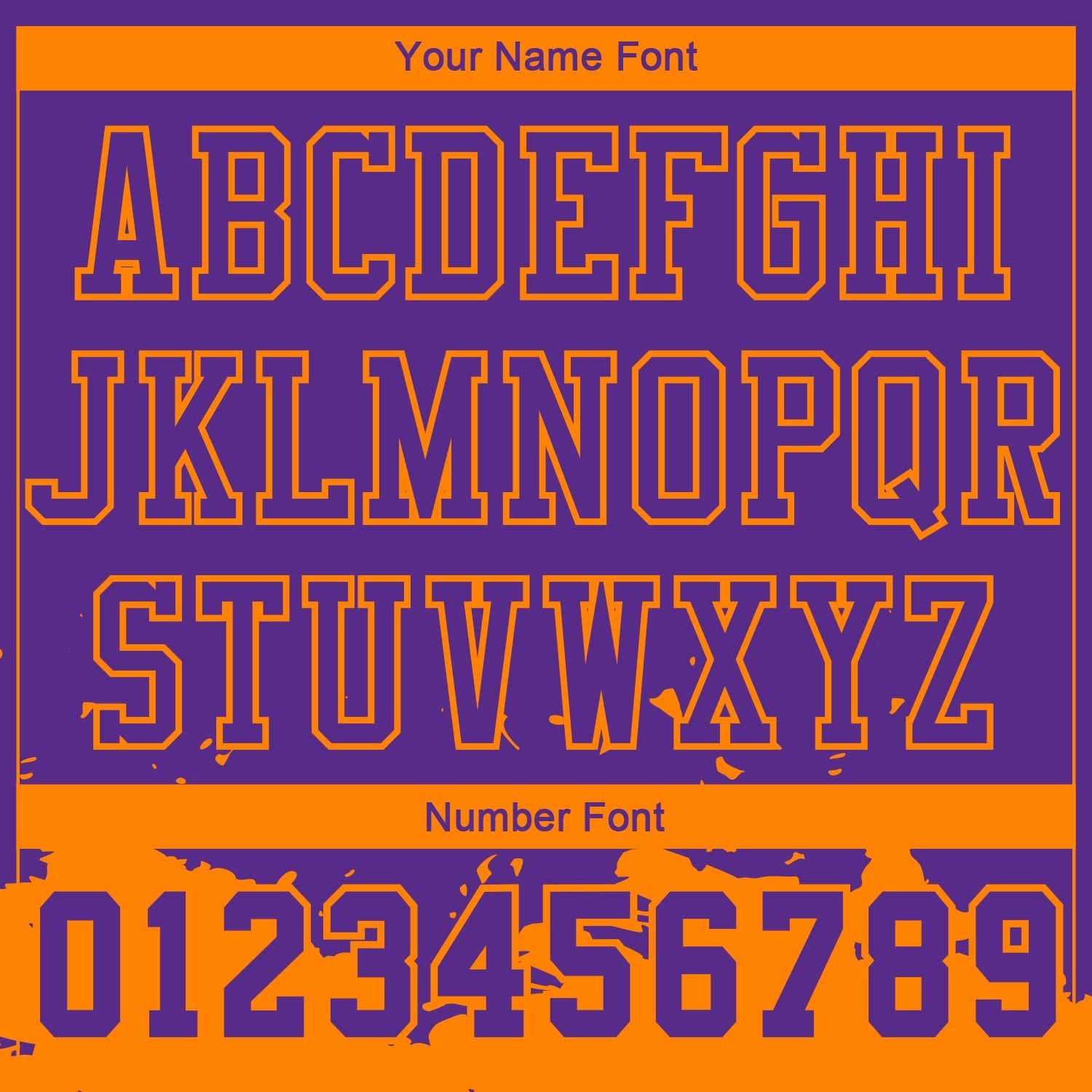 Custom Purple Bay Orange Color Splash Round Neck Sublimation Basketball Uniform Jersey view 4