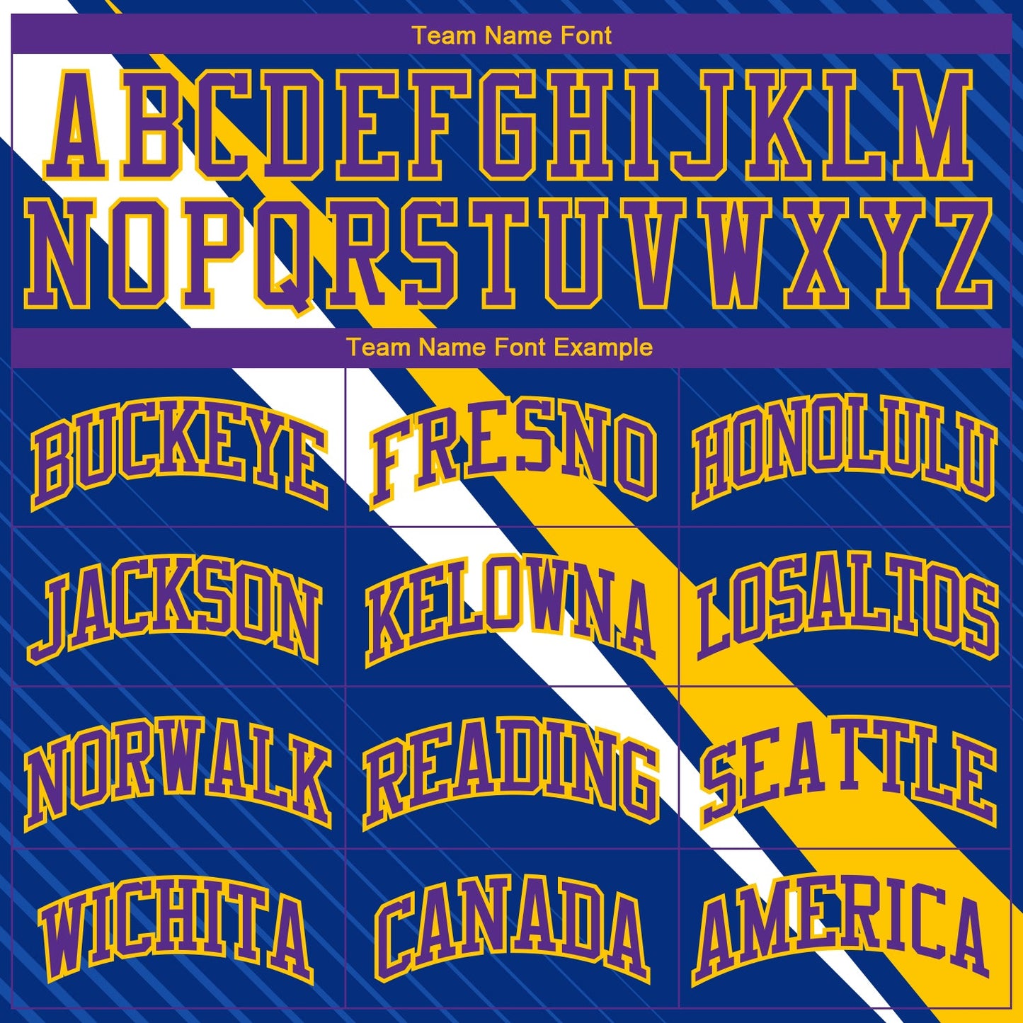 Custom Royal Purple-Yellow Diagonal Lines Round Neck Sublimation Basketball Uniform Jersey view 3