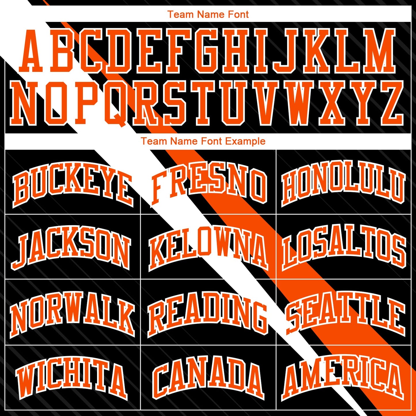 Custom Black Orange-White Diagonal Lines Round Neck Sublimation Basketball Uniform Jersey view 3