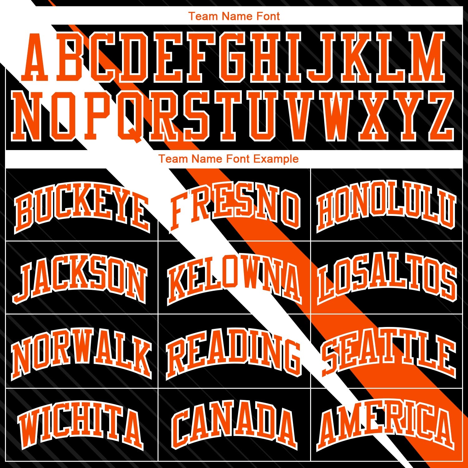 Custom Black Orange-White Diagonal Lines Round Neck Sublimation Basketball Uniform Jersey view 3