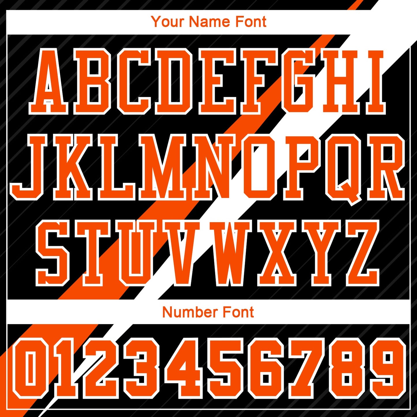 Custom Black Orange-White Diagonal Lines Round Neck Sublimation Basketball Uniform Jersey view 4