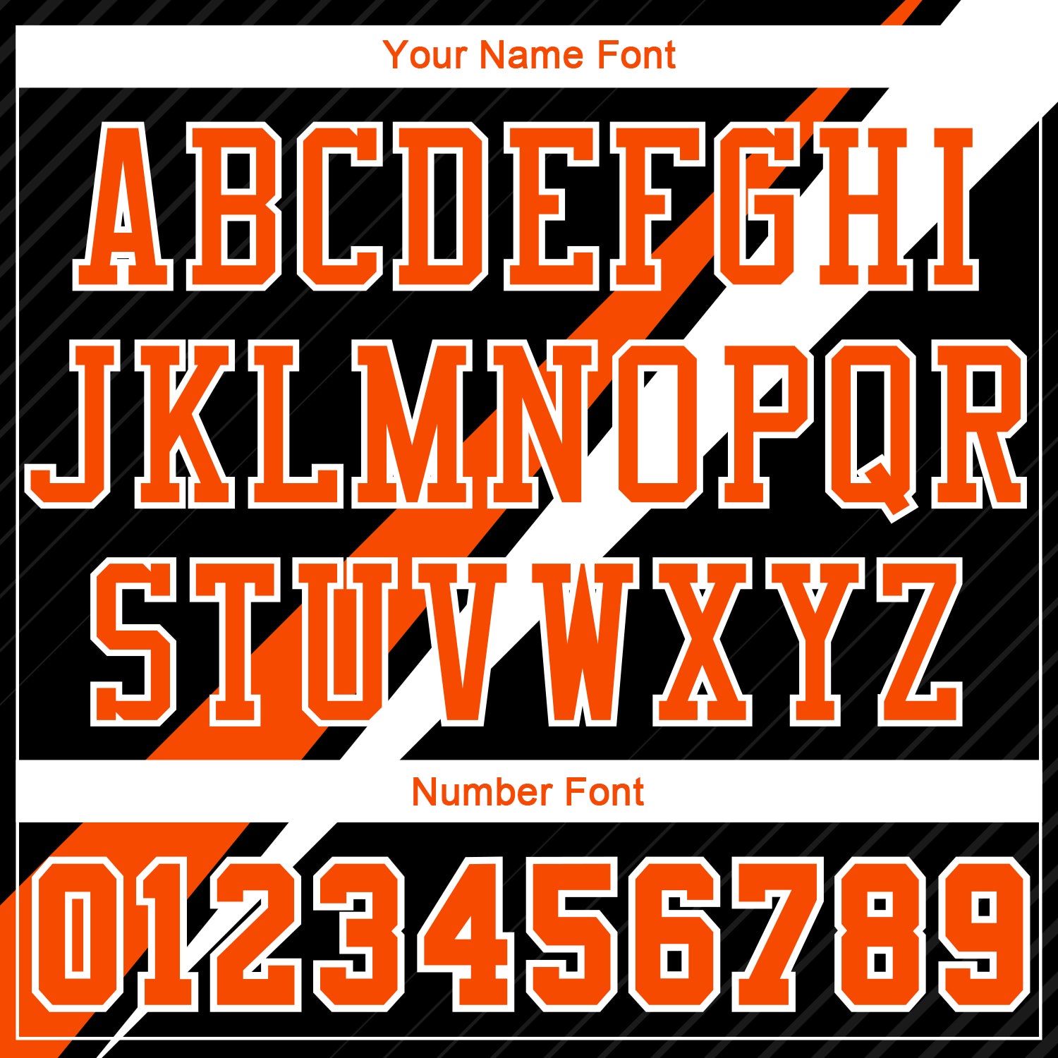 Custom Black Orange-White Diagonal Lines Round Neck Sublimation Basketball Uniform Jersey view 4