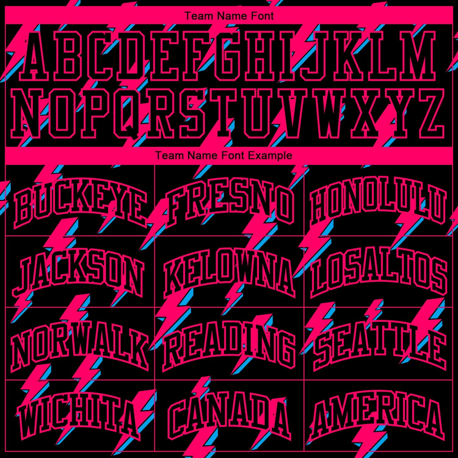 Custom Black Pink Lightning Shapes Round Neck Sublimation Basketball Uniform Jersey view 3