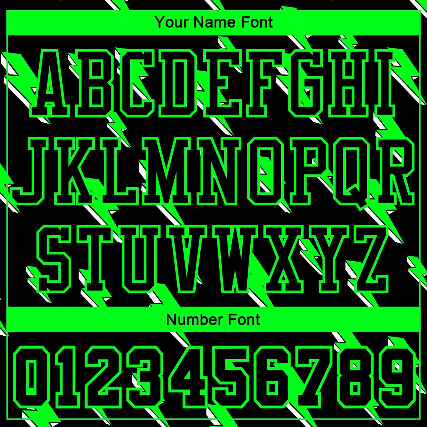 Custom Black Neon Green Lightning Shapes Round Neck Sublimation Basketball Uniform Jersey view 4