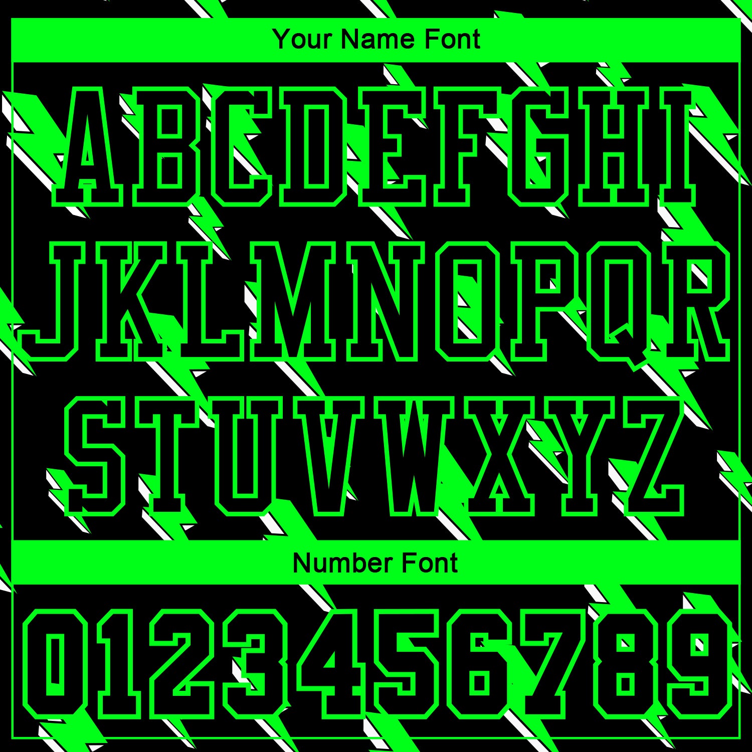 Custom Black Neon Green Lightning Shapes Round Neck Sublimation Basketball Uniform Jersey view 4