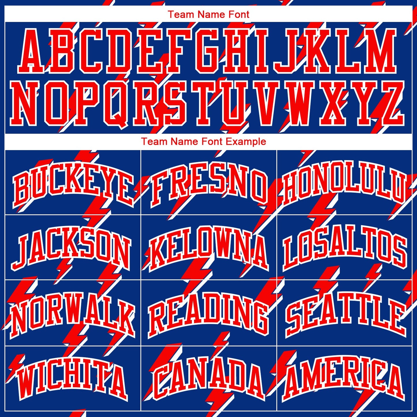Custom Royal Red-White Lightning Shapes Round Neck Sublimation Basketball Uniform Jersey view 3