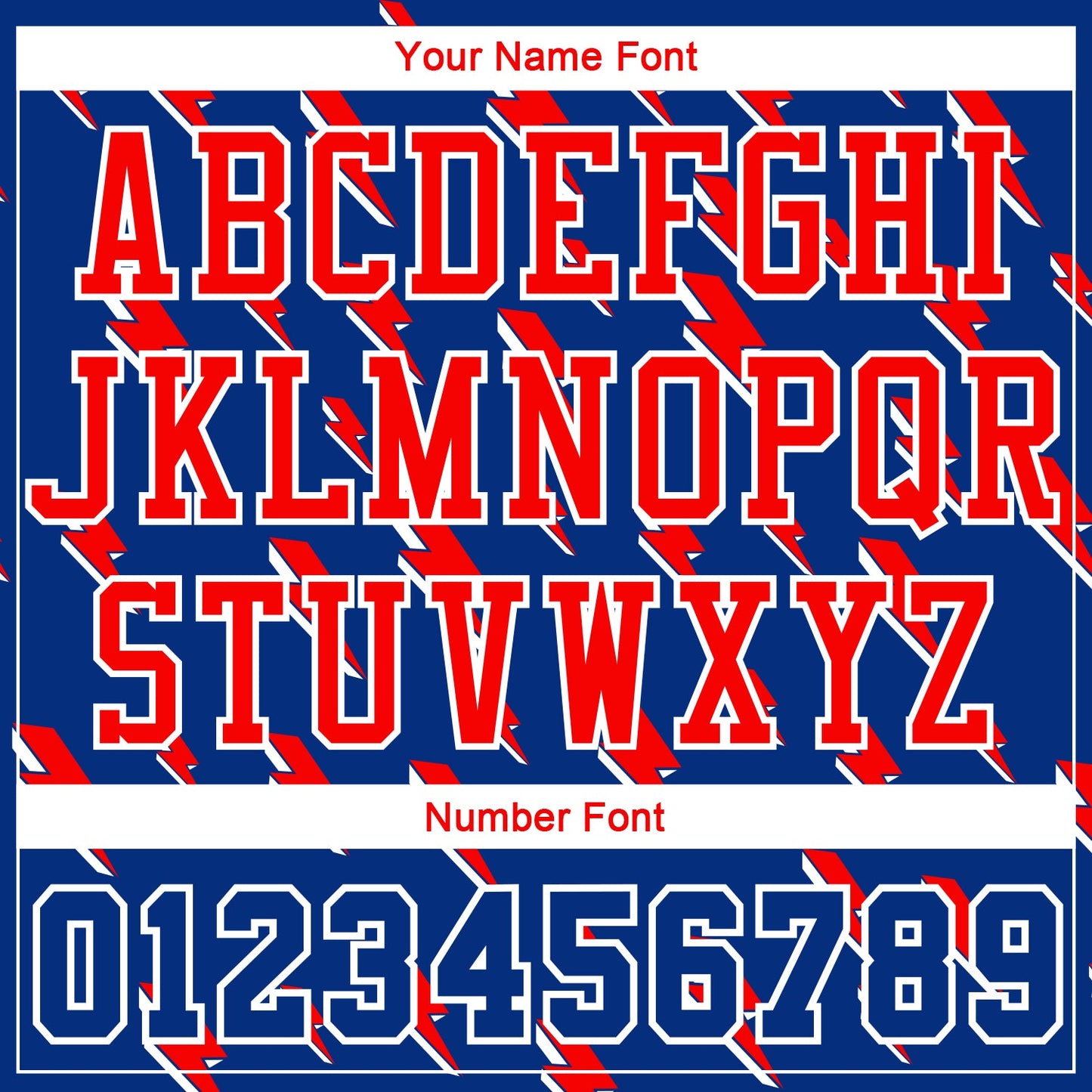 Custom Royal Red-White Lightning Shapes Round Neck Sublimation Basketball Uniform Jersey view 4