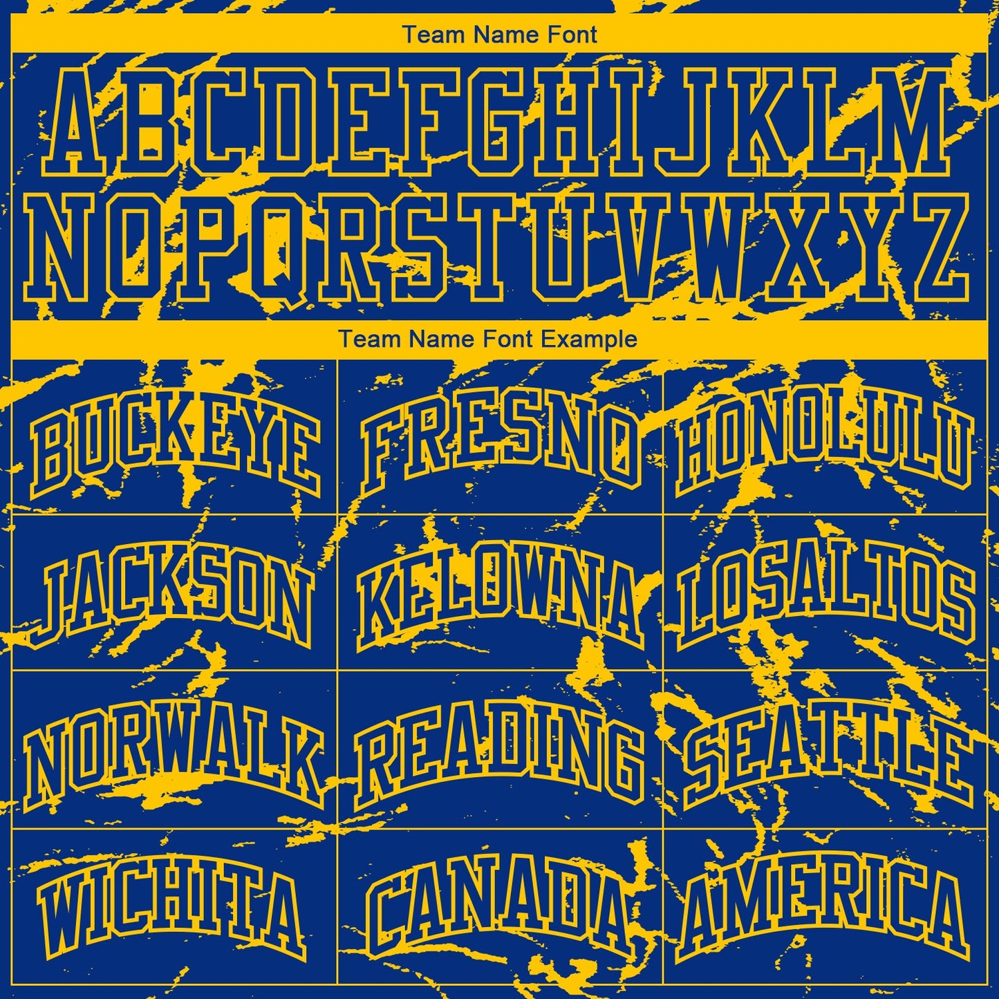 Custom Royal Gold Abstract Grunge Art Round Neck Sublimation Basketball Uniform Jersey view 3