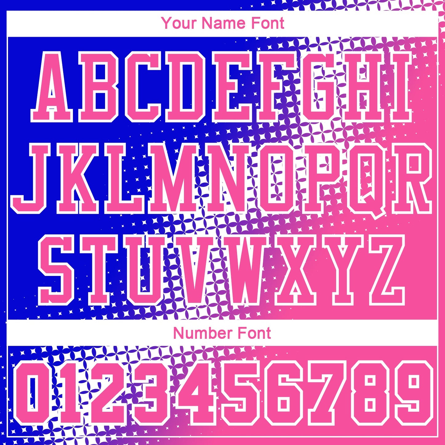 Custom Pink Royal-White Gradient Two Tone Diamond Shape Round Neck Sublimation Basketball Uniform Jersey view 4