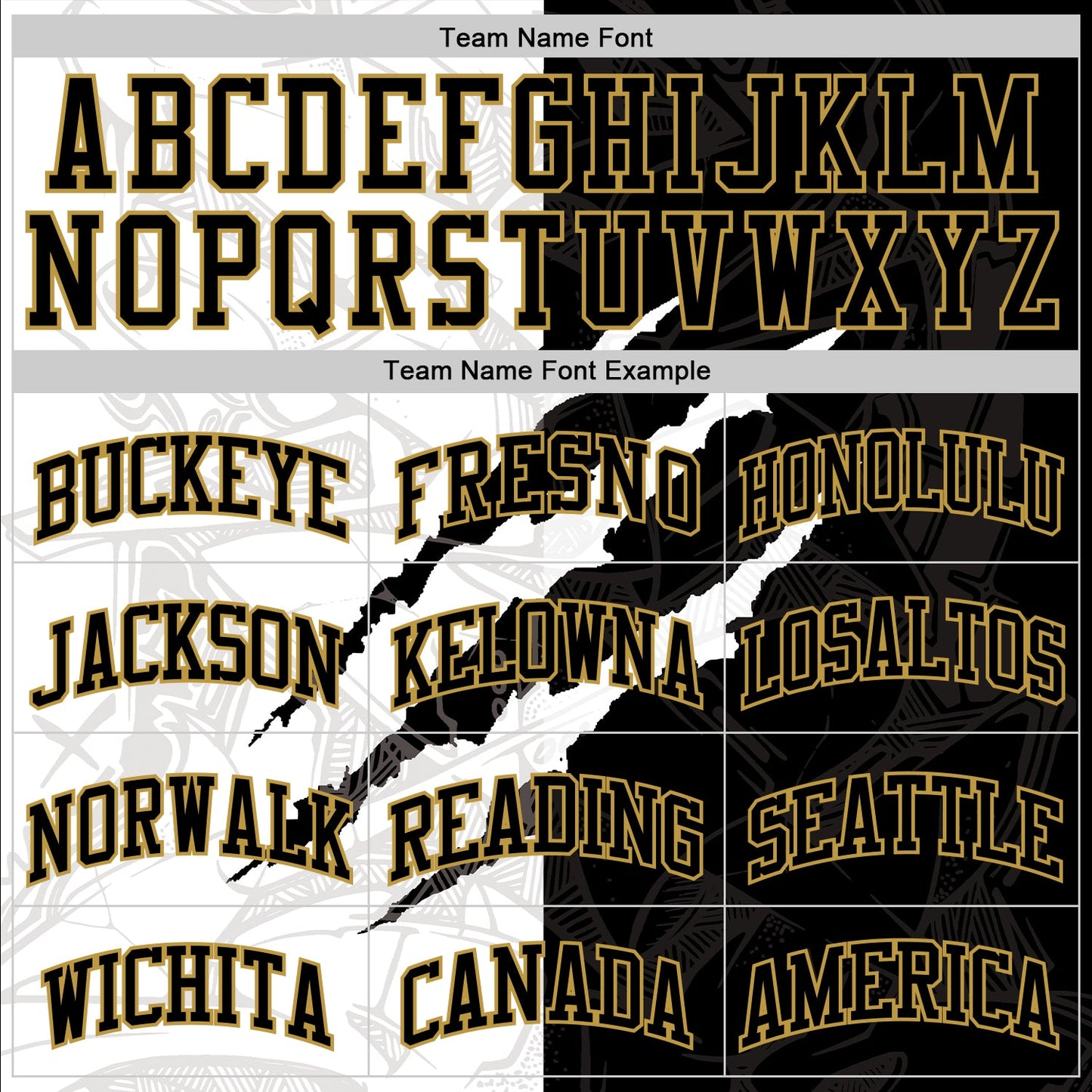 Custom Graffiti Pattern Black Old Gold-White Scratch Round Neck Sublimation Basketball Set Jersey view 4