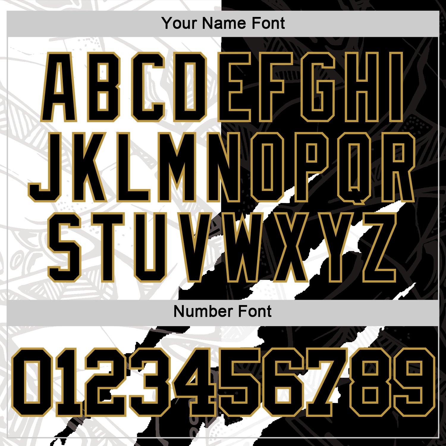 Custom Graffiti Pattern Black Old Gold-White Scratch Round Neck Sublimation Basketball Set Jersey view 5