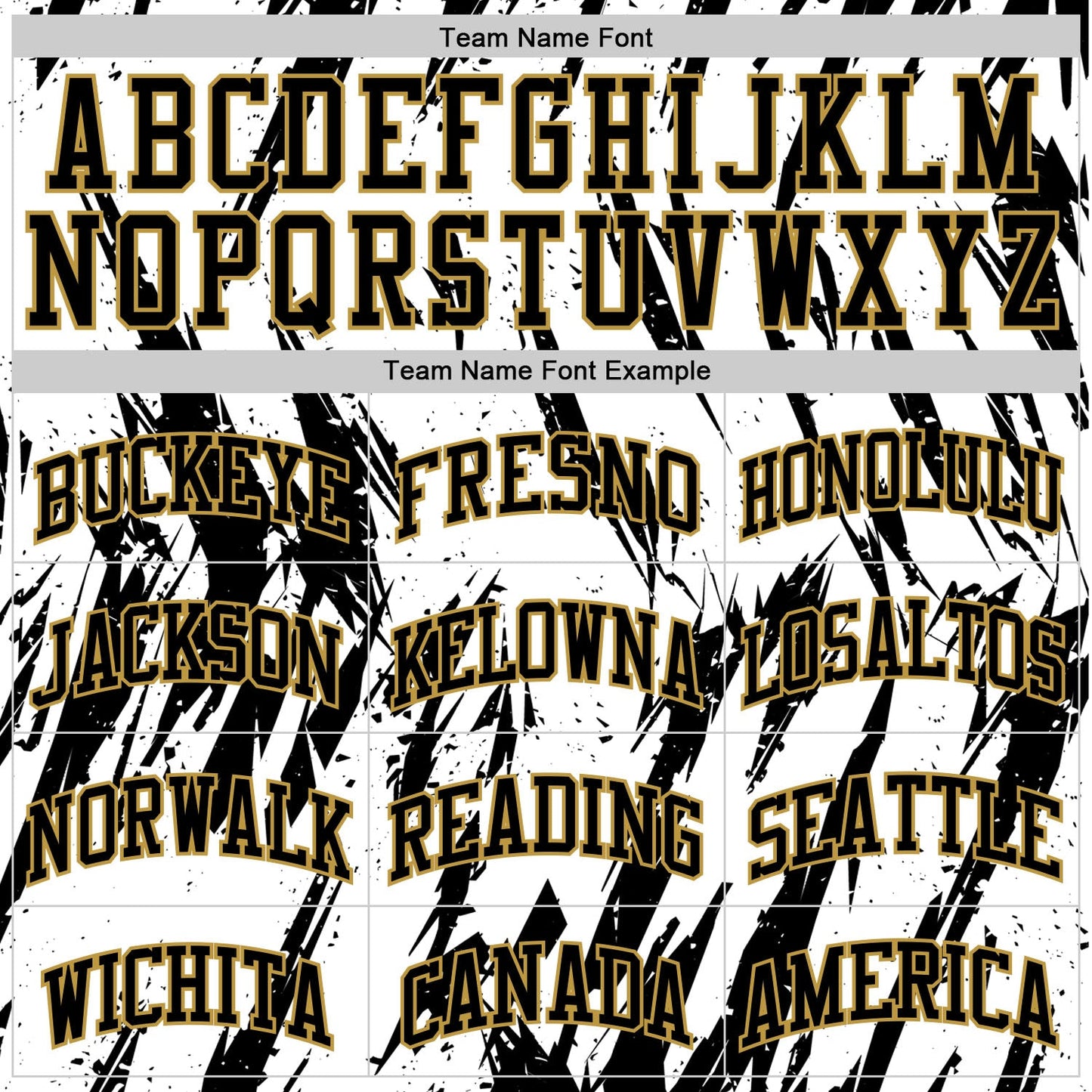 Custom White Black-Old Gold Abstract Sharp Shape Fragment Art Round Neck Sublimation Basketball Set Jersey view 4