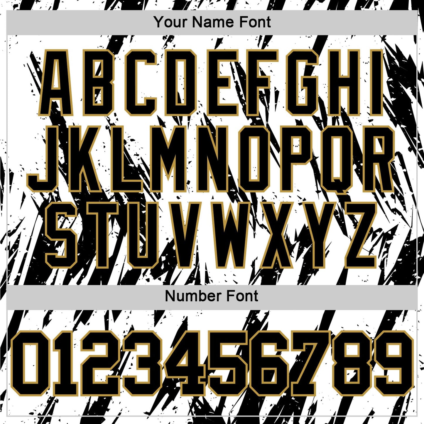 Custom White Black-Old Gold Abstract Sharp Shape Fragment Art Round Neck Sublimation Basketball Set Jersey view 5