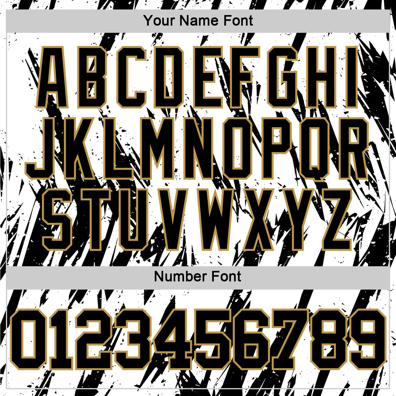 Custom White Black-Old Gold Abstract Sharp Shape Fragment Art Round Neck Sublimation Basketball Set Jersey view 5
