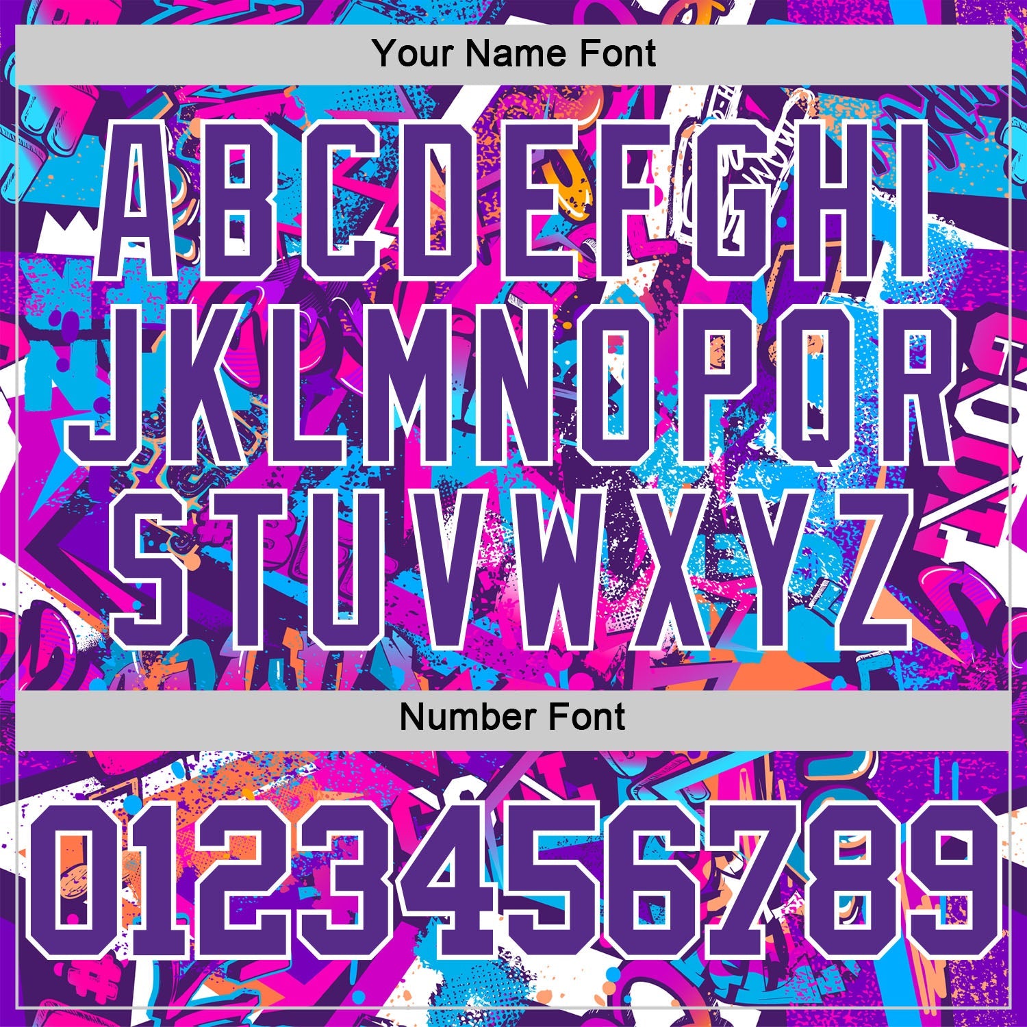 Custom Graffiti Pattern Purple-White Splash Round Neck Sublimation Basketball Set Jersey view 5