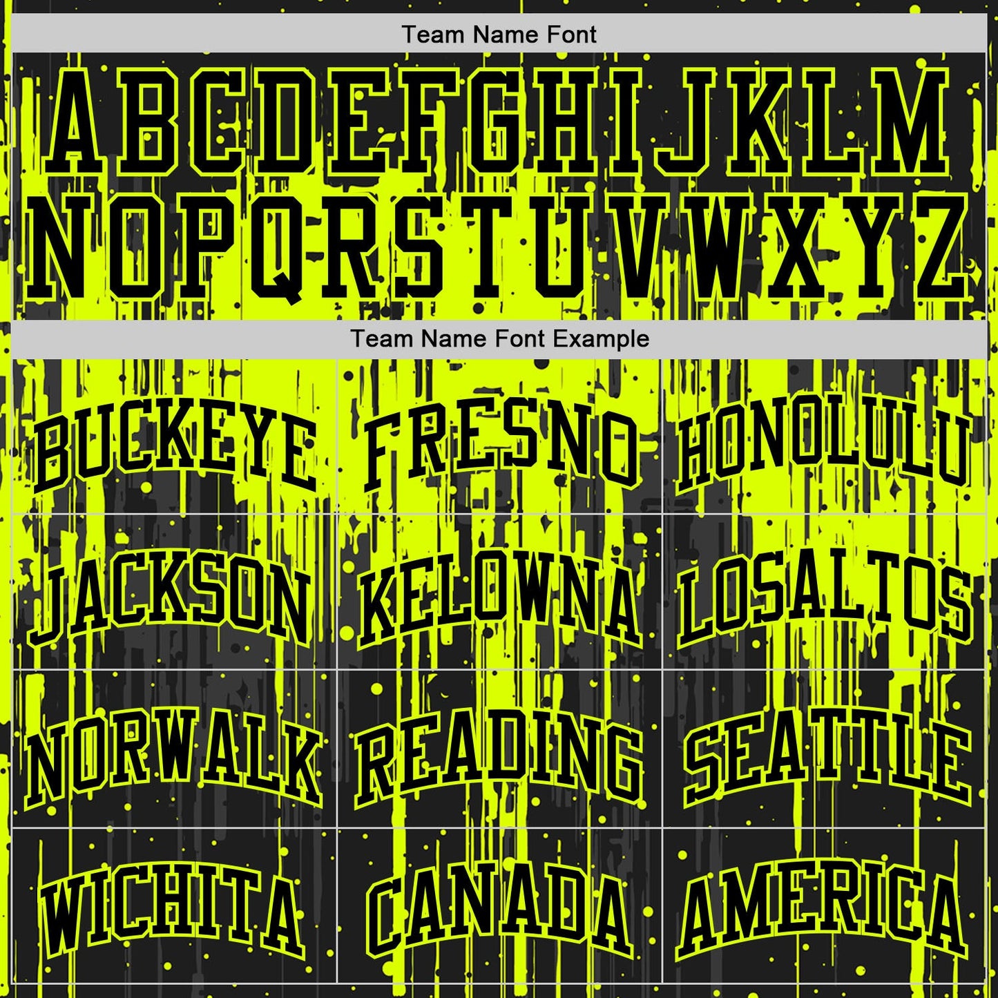 Custom Black Neon Green Dripping Splatter Art Round Neck Sublimation Basketball Set Jersey view 4