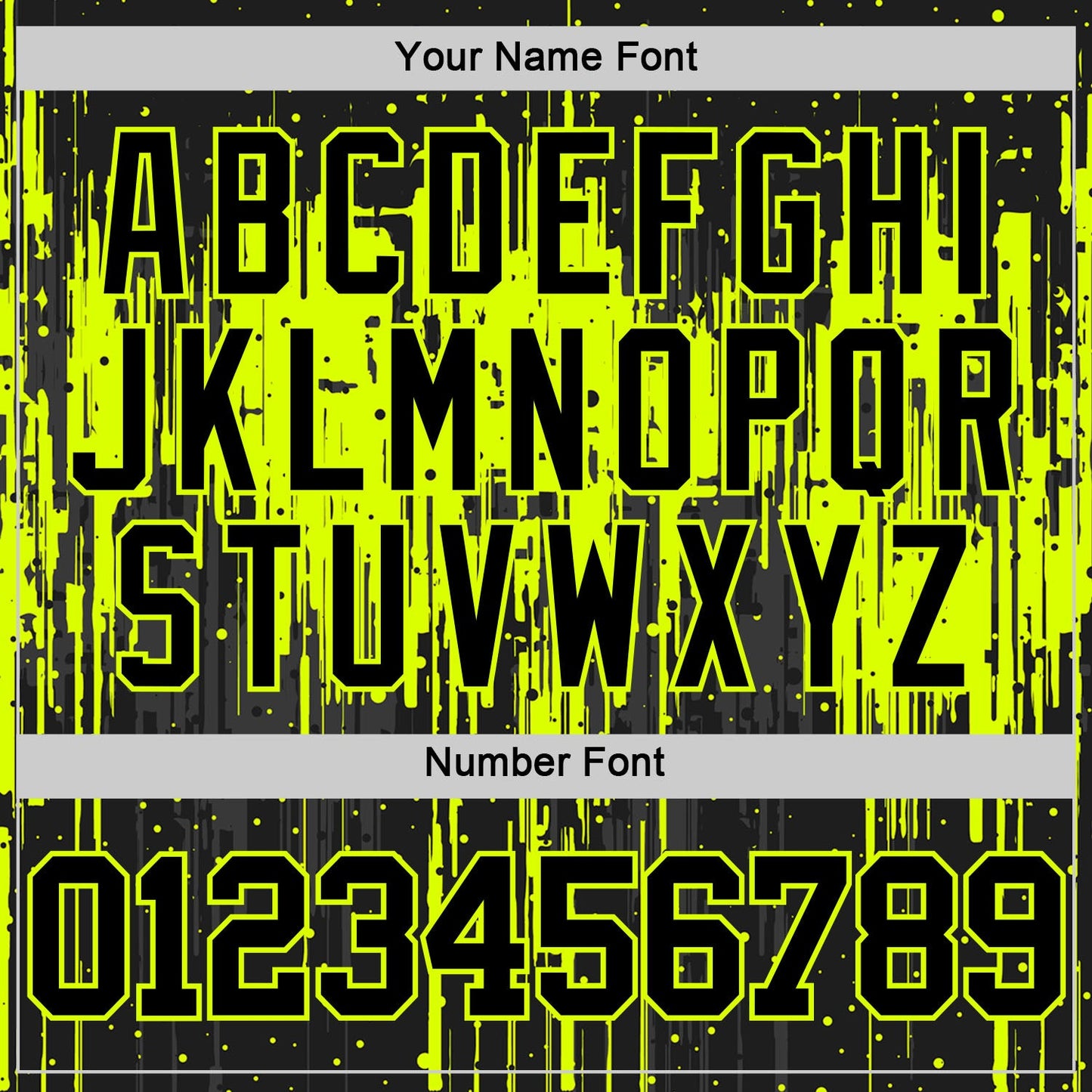 Custom Black Neon Green Dripping Splatter Art Round Neck Sublimation Basketball Set Jersey view 5