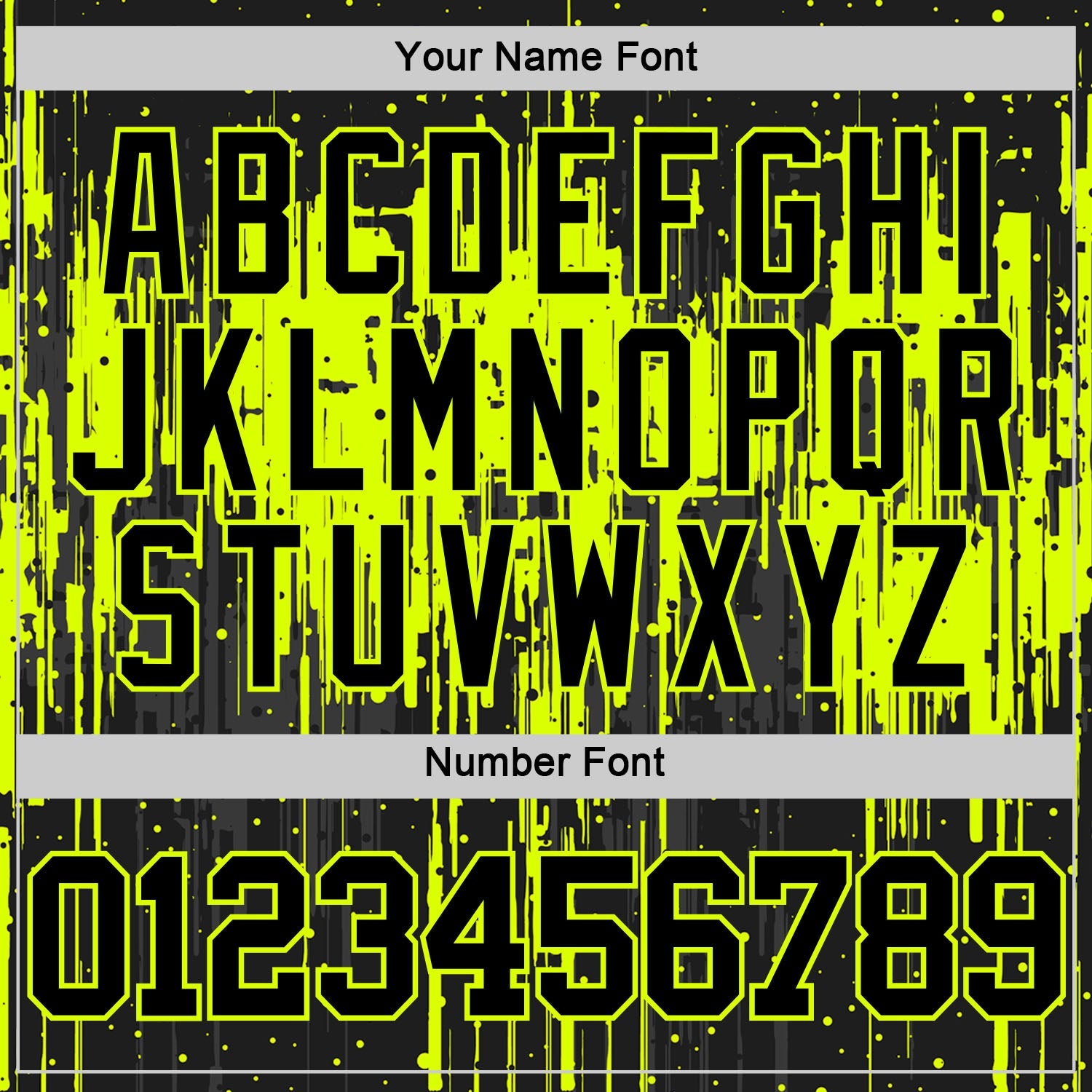 Custom Black Neon Green Dripping Splatter Art Round Neck Sublimation Basketball Set Jersey view 5