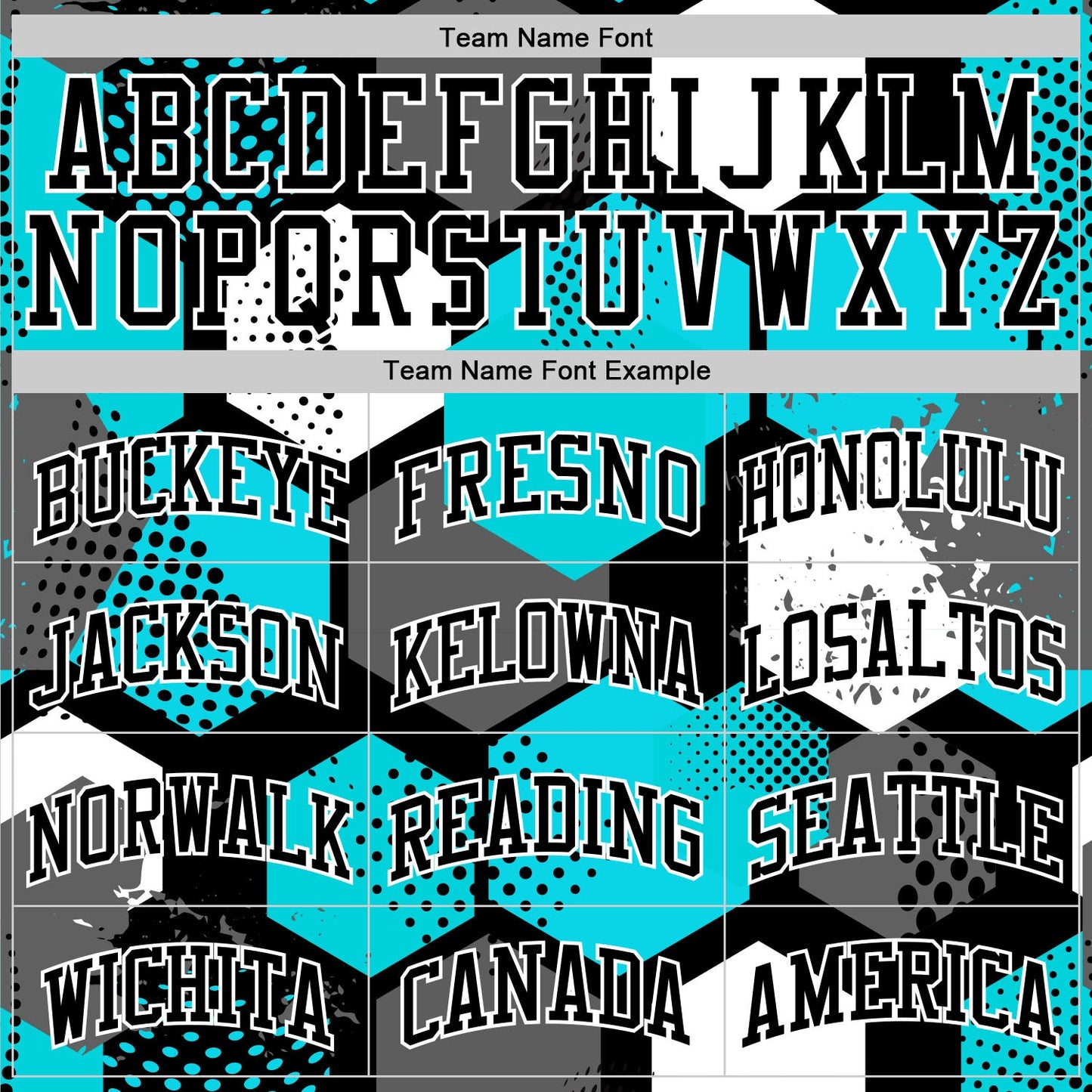 Custom Aqua Black-White Geometric Shape Round Neck Sublimation Basketball Set Jersey view 4