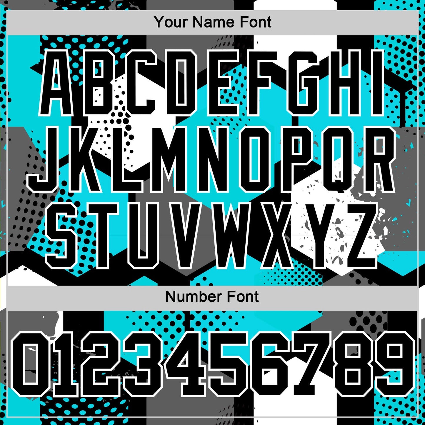 Custom Aqua Black-White Geometric Shape Round Neck Sublimation Basketball Set Jersey view 5