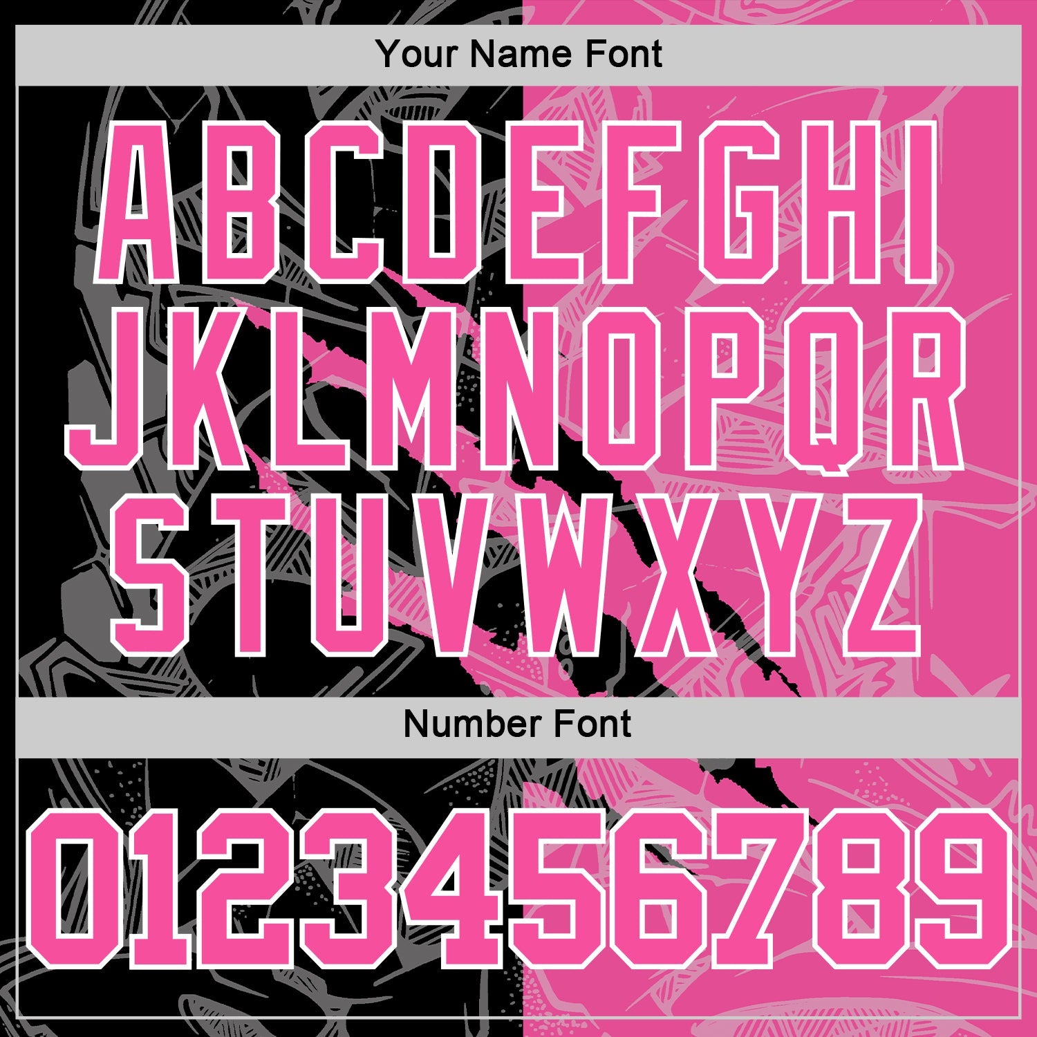 Custom Graffiti Pattern Pink Black-White Scratch Round Neck Sublimation Basketball Set Jersey view 5