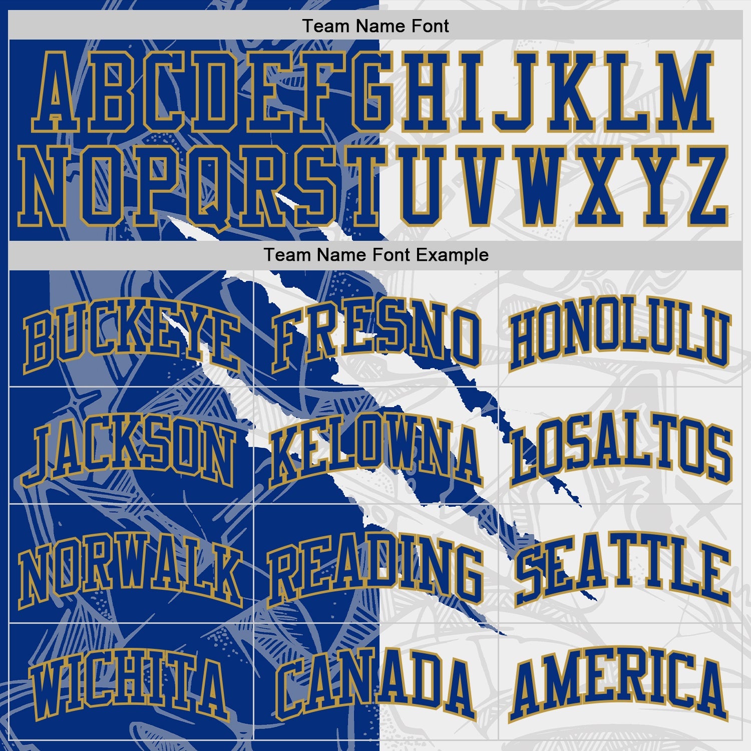 Custom Graffiti Pattern Royal White-Old Gold Scratch Round Neck Sublimation Basketball Set Jersey view 4