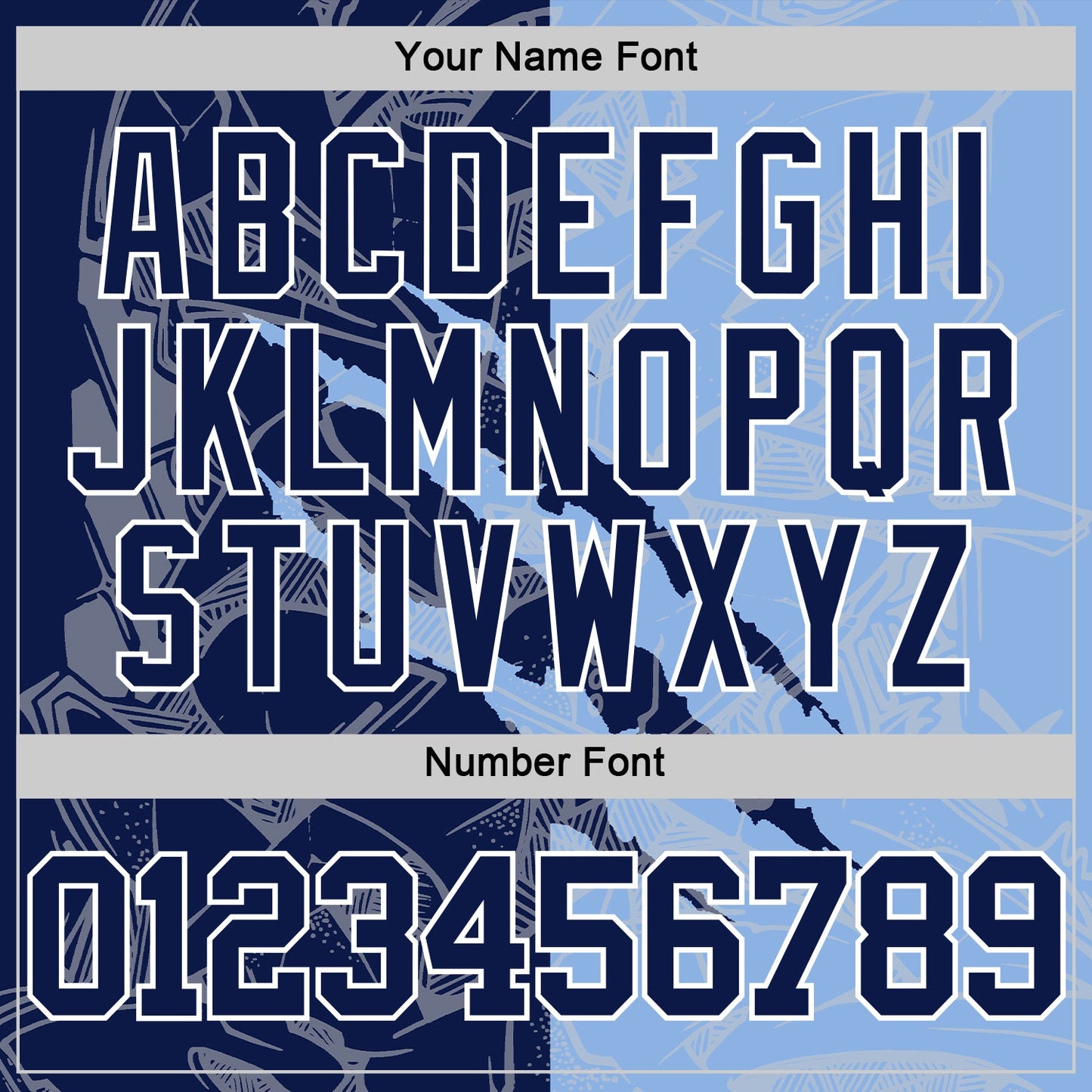 Custom Graffiti Pattern Navy Light Blue-White Scratch Round Neck Sublimation Basketball Set Jersey view 5