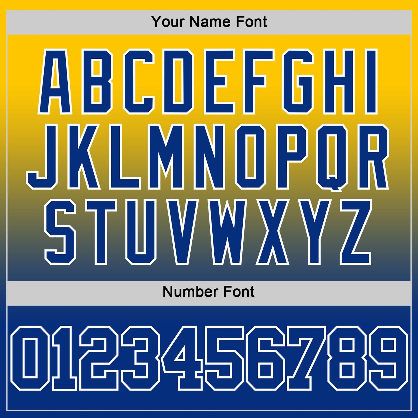 Custom Yellow Royal-White Fade Fashion Round Neck Sublimation Basketball Set Jersey view 5