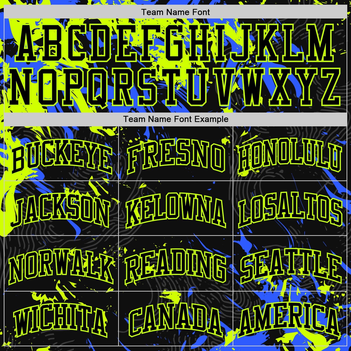Custom Black Neon Green-Royal Splash Round Neck Sublimation Basketball Set Jersey view 4