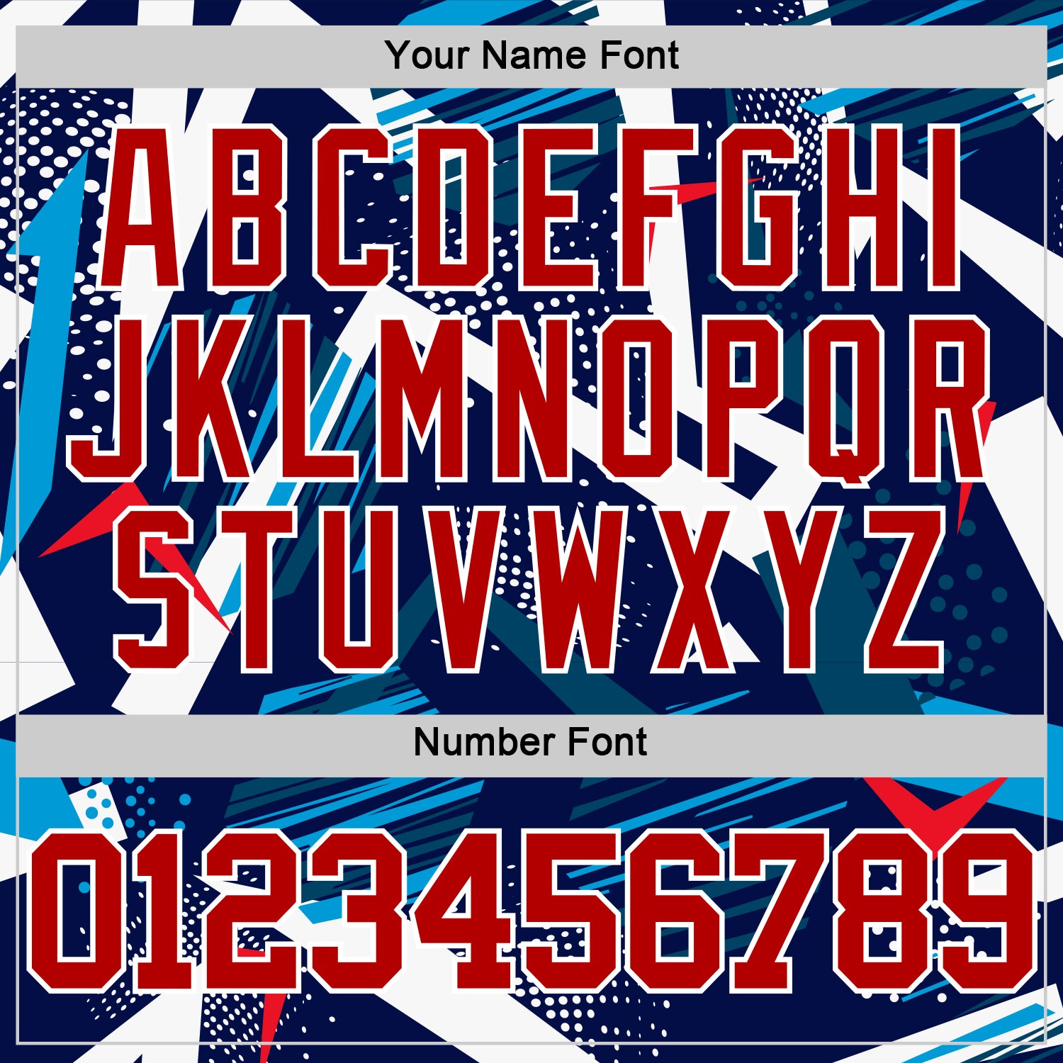 Custom Navy Red-White Geometric Shape Round Neck Sublimation Basketball Set Jersey view 5