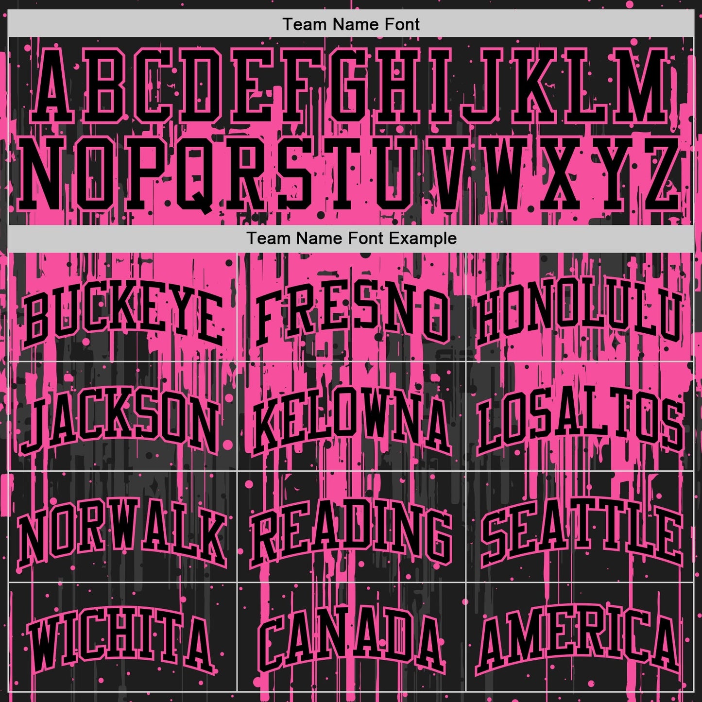 Custom Black Pink Dripping Splatter Art Round Neck Sublimation Basketball Set Jersey view 4