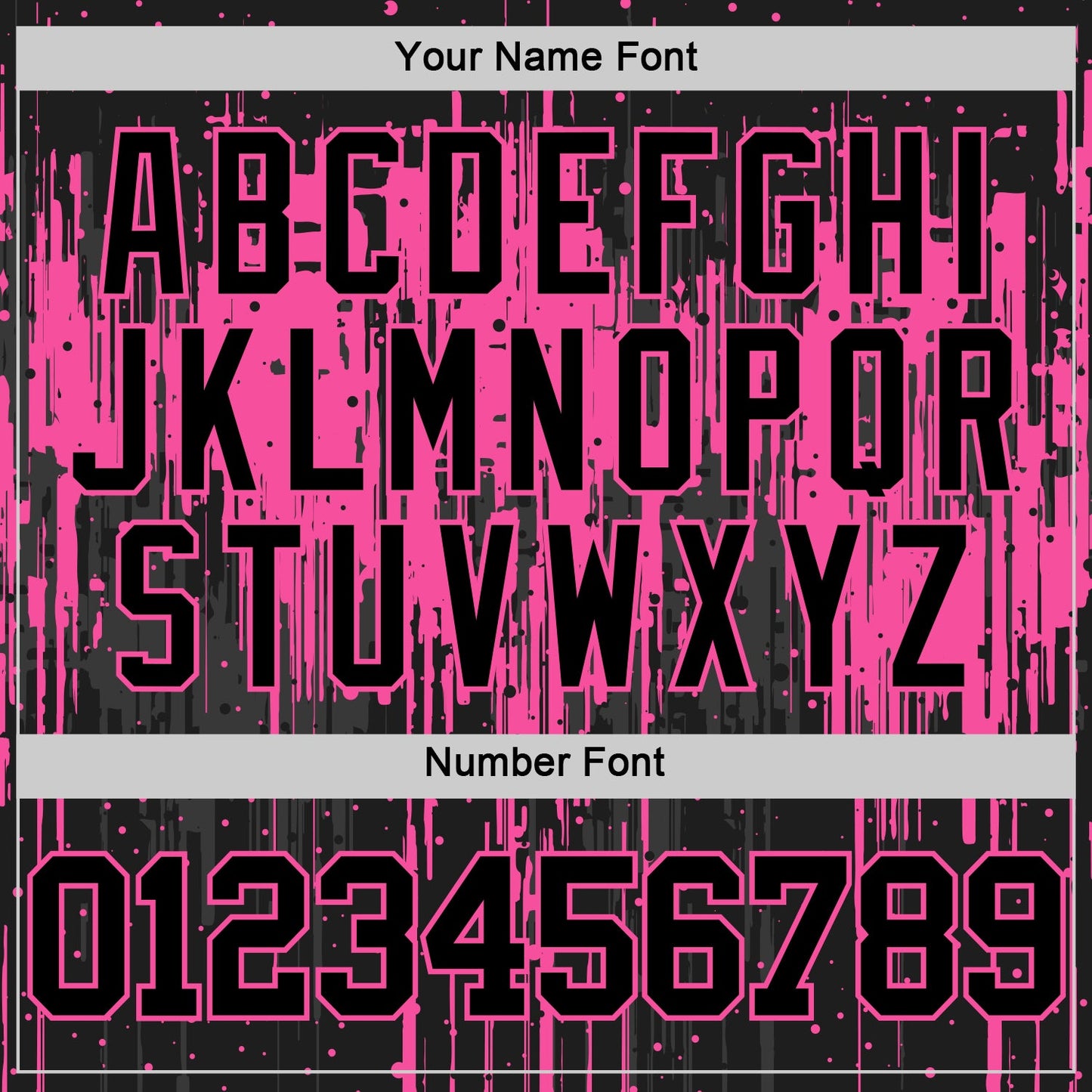 Custom Black Pink Dripping Splatter Art Round Neck Sublimation Basketball Set Jersey view 5
